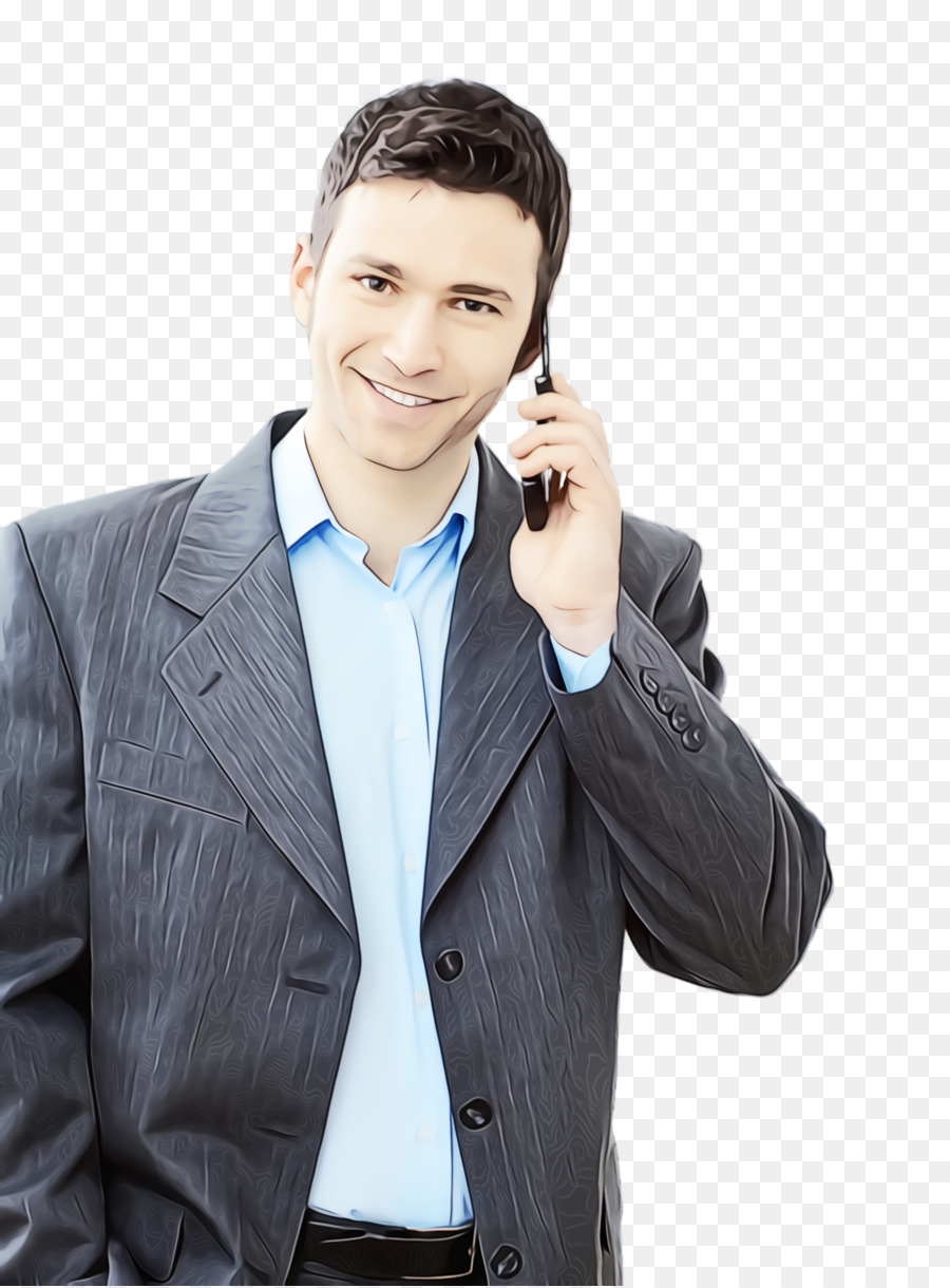 Homme Au Téléphone，Costume PNG