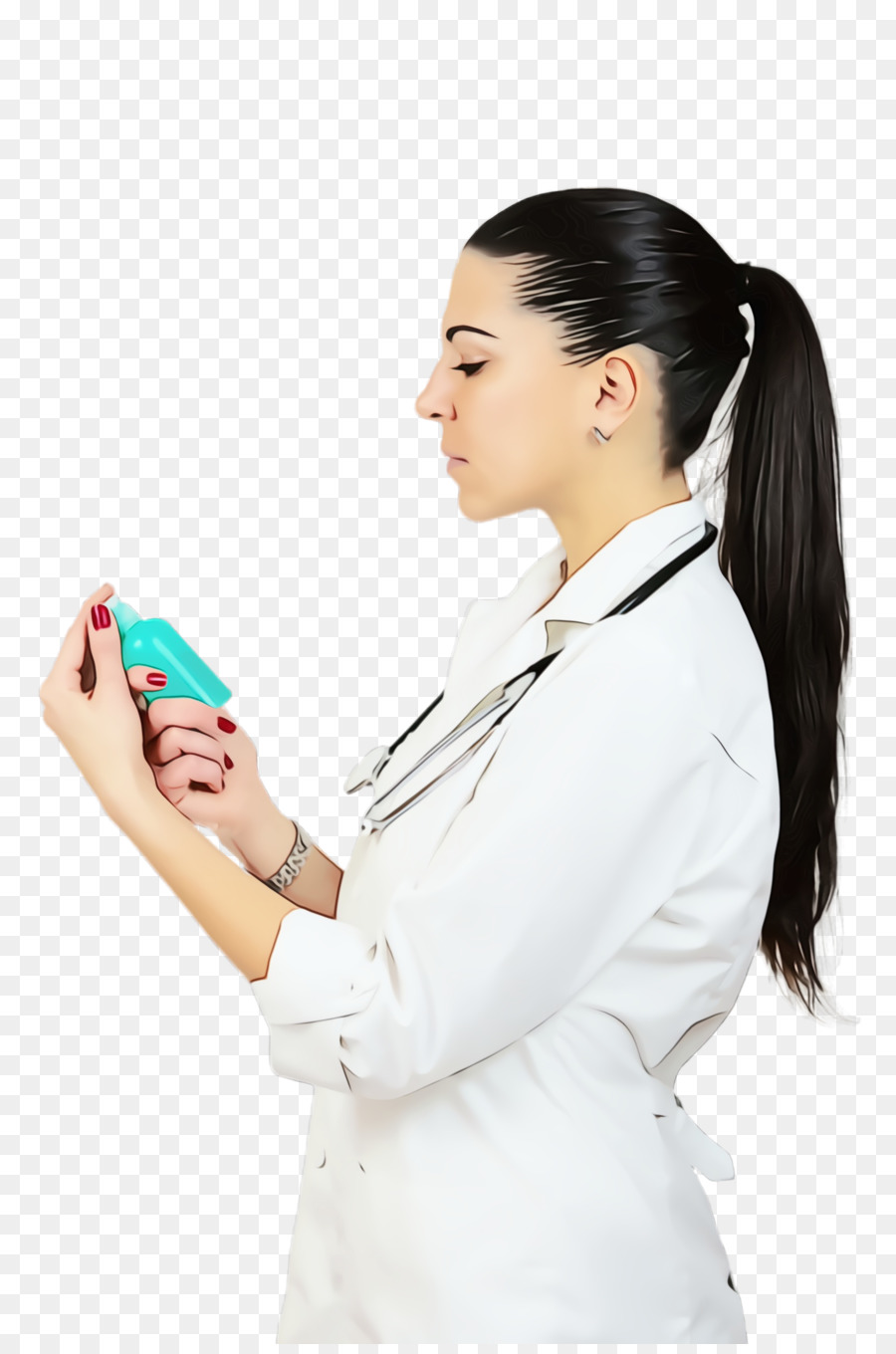 Fournisseur De Soins De Santé，Manteau Blanc PNG