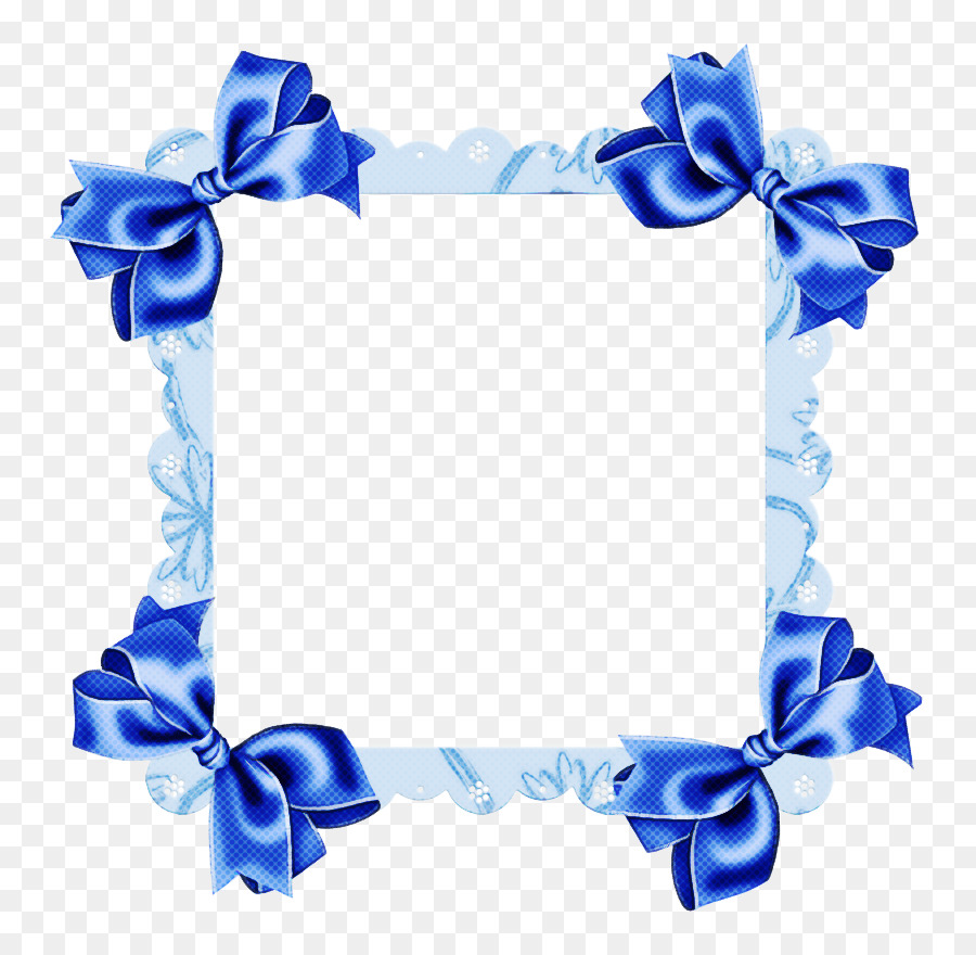 Cadre De Ruban Bleu，Arc PNG