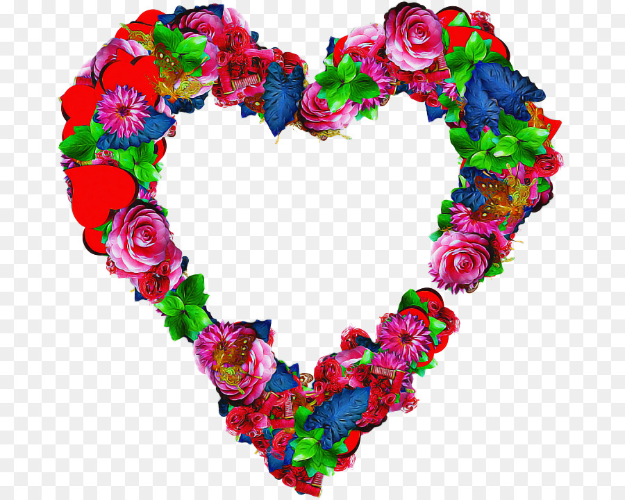 Couronne En Forme De Coeur，Fleurs PNG