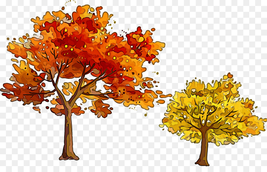 Arbres D'automne，Automne PNG