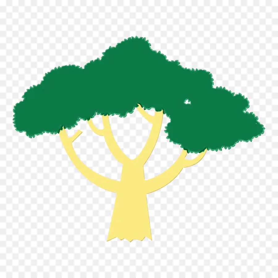 Arbre De Dessin Animé，Feuilles Vertes PNG