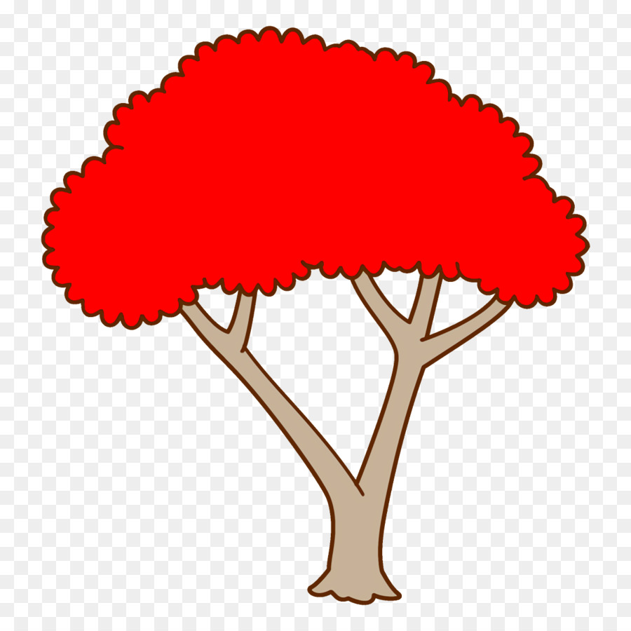 Arbre，Rouge PNG