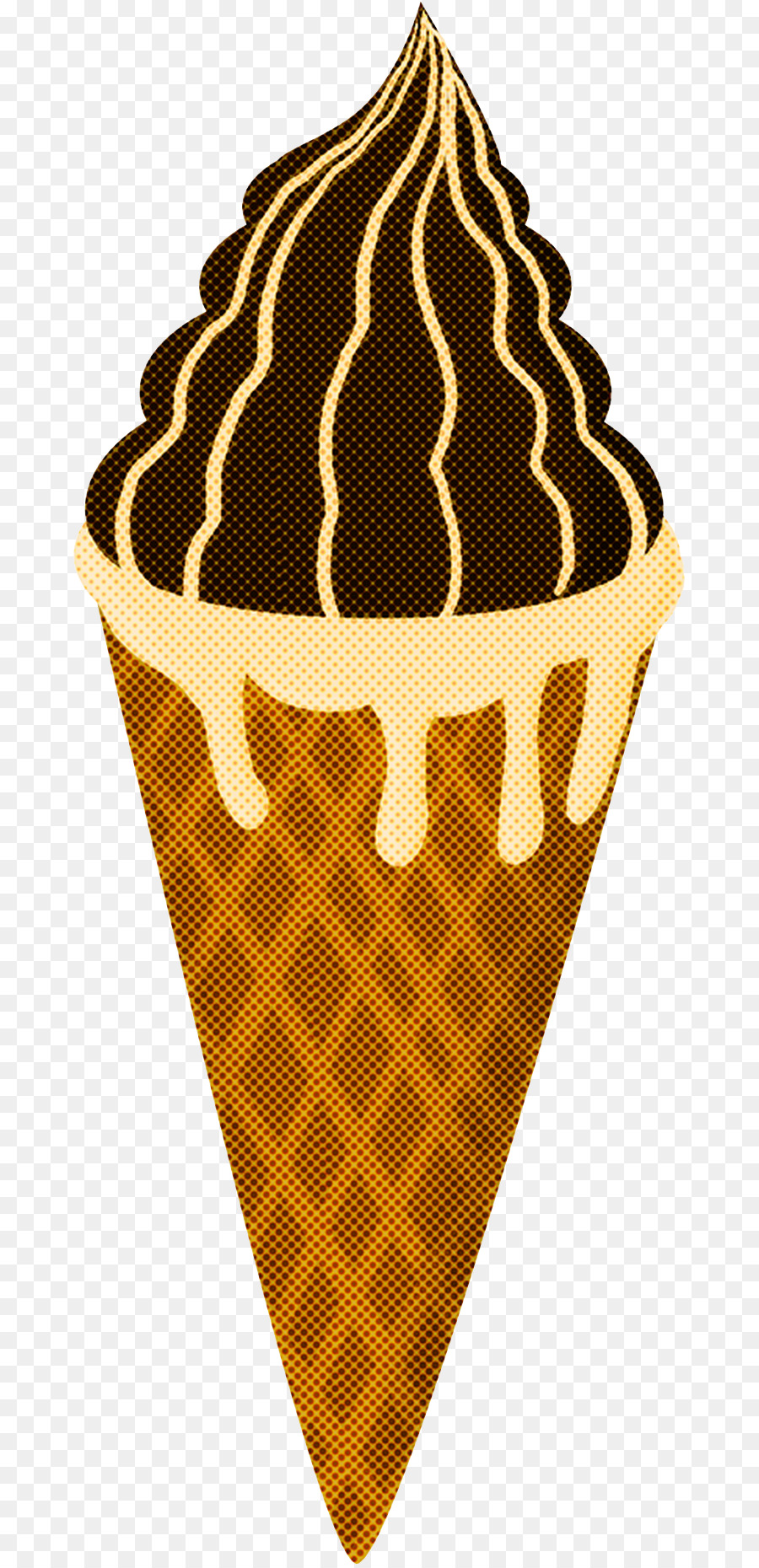 Glace Au Chocolat，Cône PNG