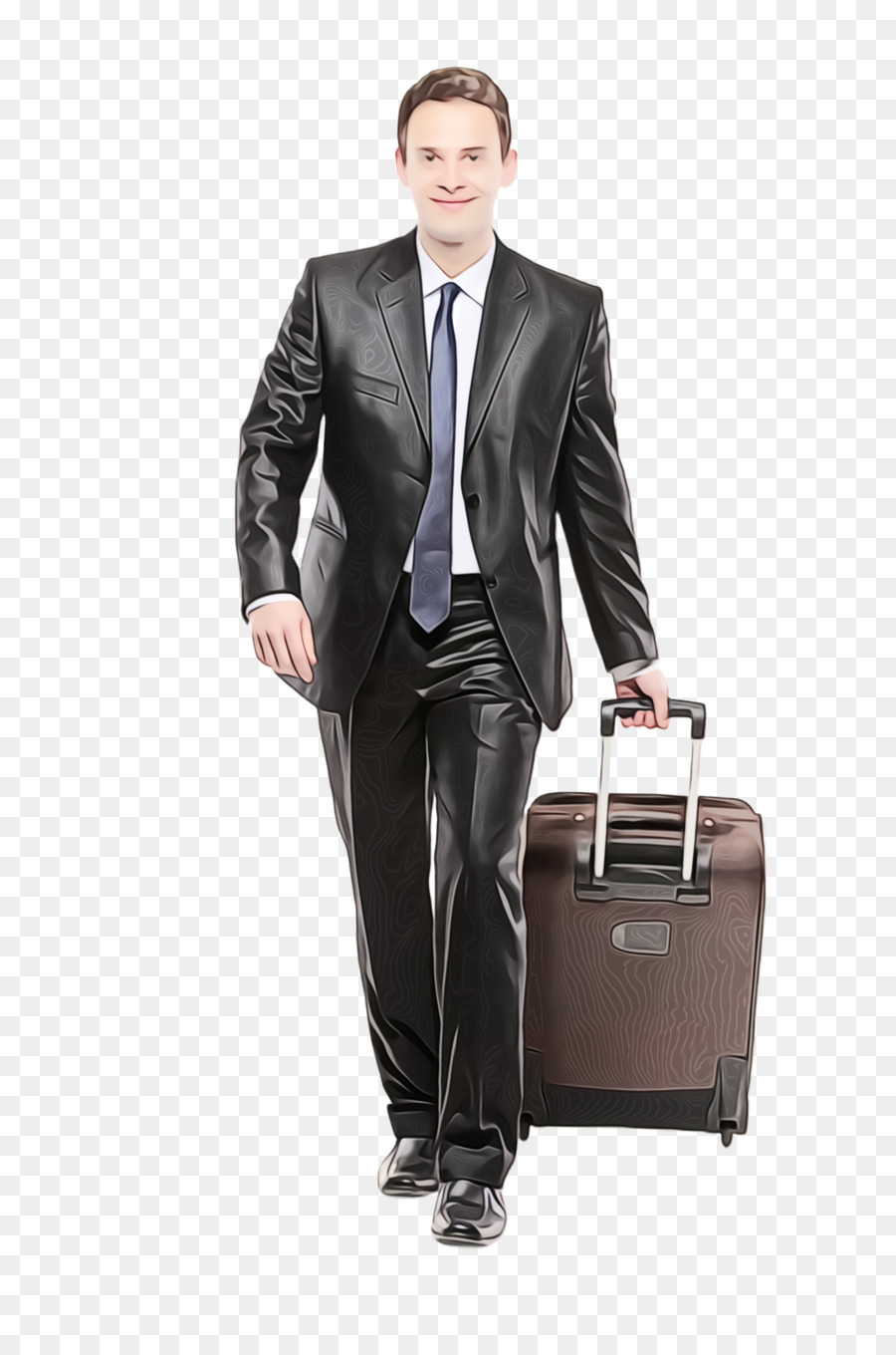 Homme Avec Valise，Bagage PNG