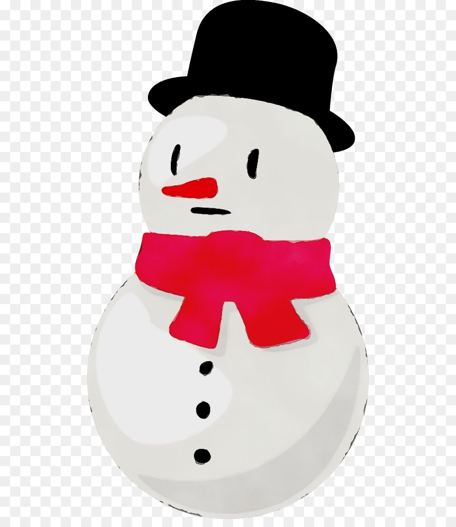 Bonhomme De Neige Avec Chapeau，Hiver PNG