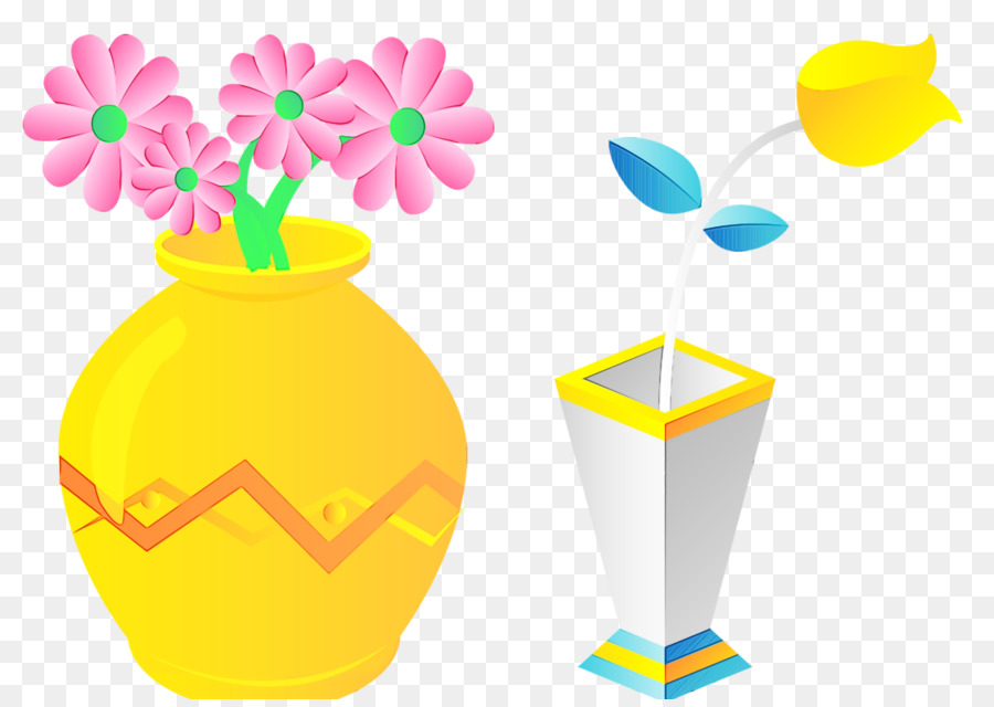 Jaune，Vase PNG