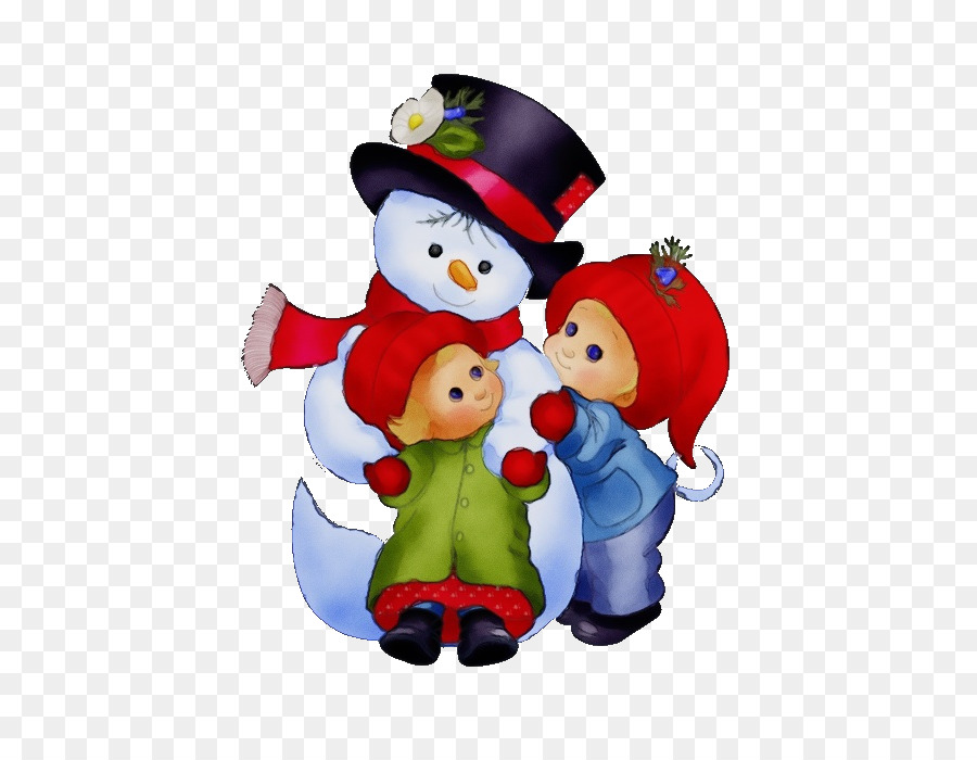 Bonhomme De Neige Avec Des Enfants，Bonhomme De Neige PNG