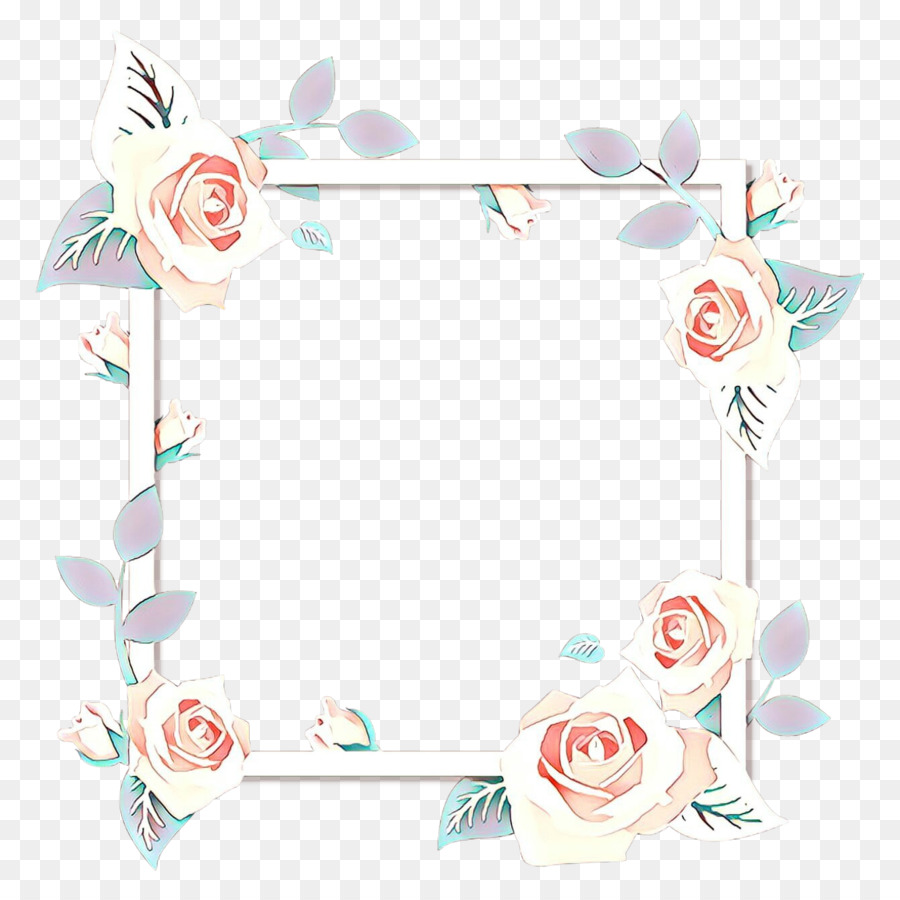 Cadre Floral，Roses PNG