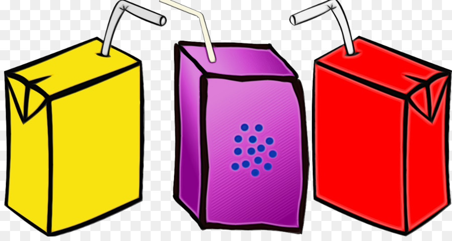 Boîtes De Jus，Pailles PNG