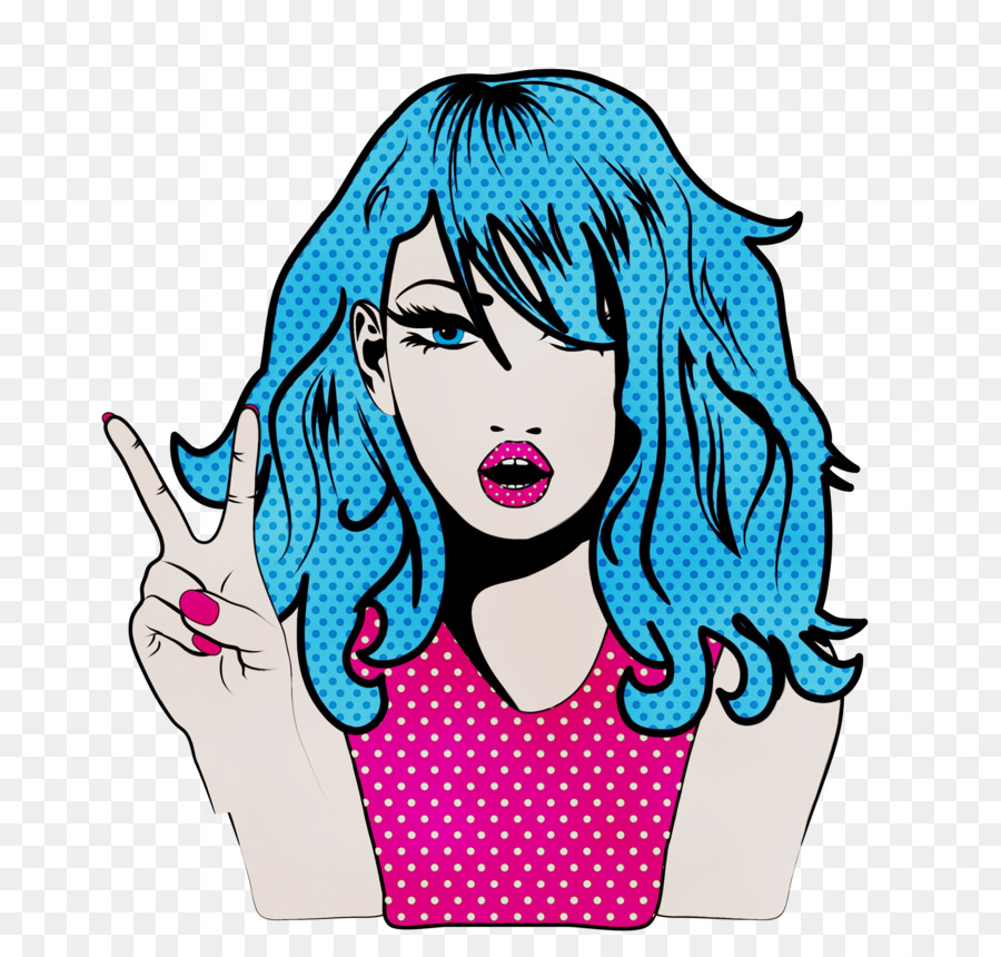 Cheveux，Turquoise PNG