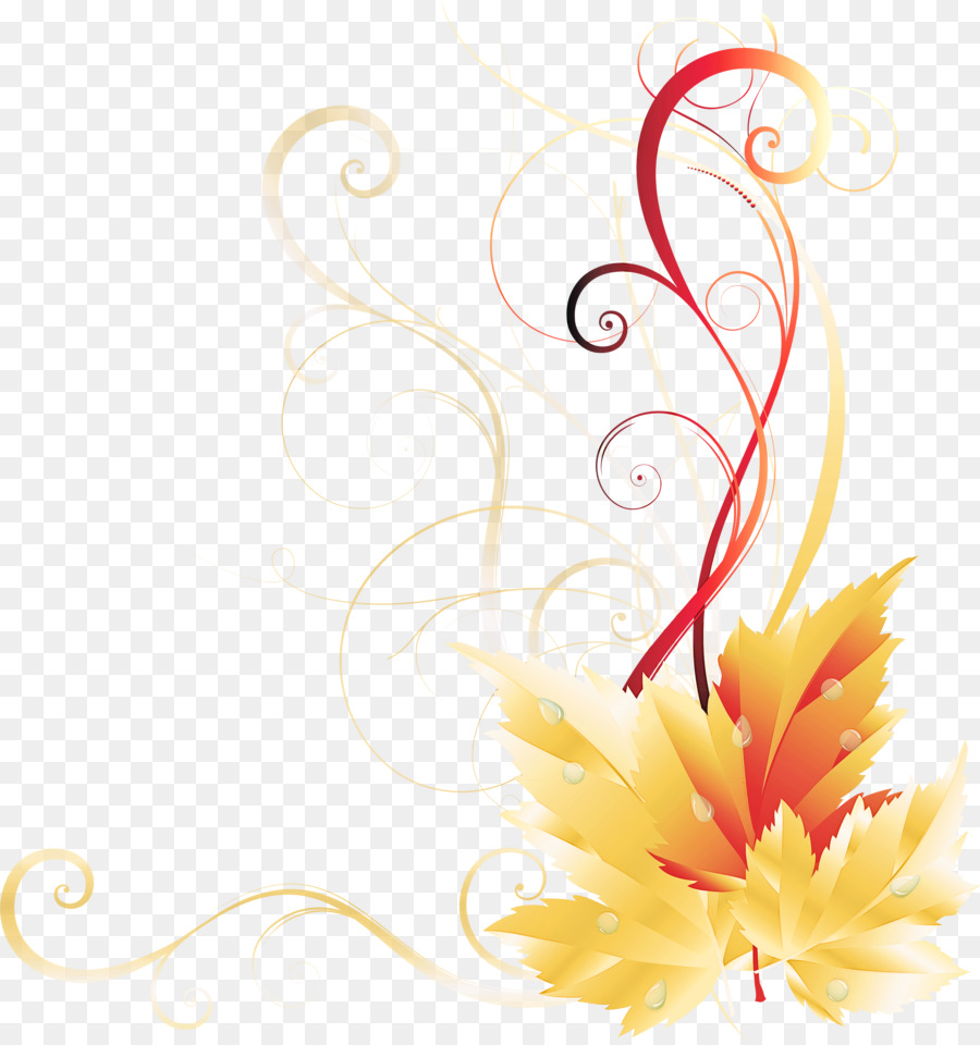 Feuilles D'automne，Tourbillons PNG