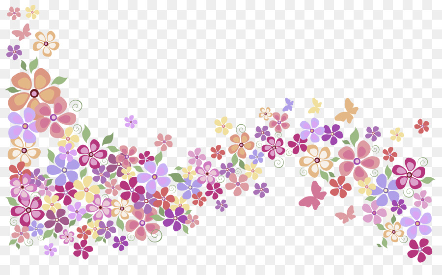 Fleurs，Papillons PNG