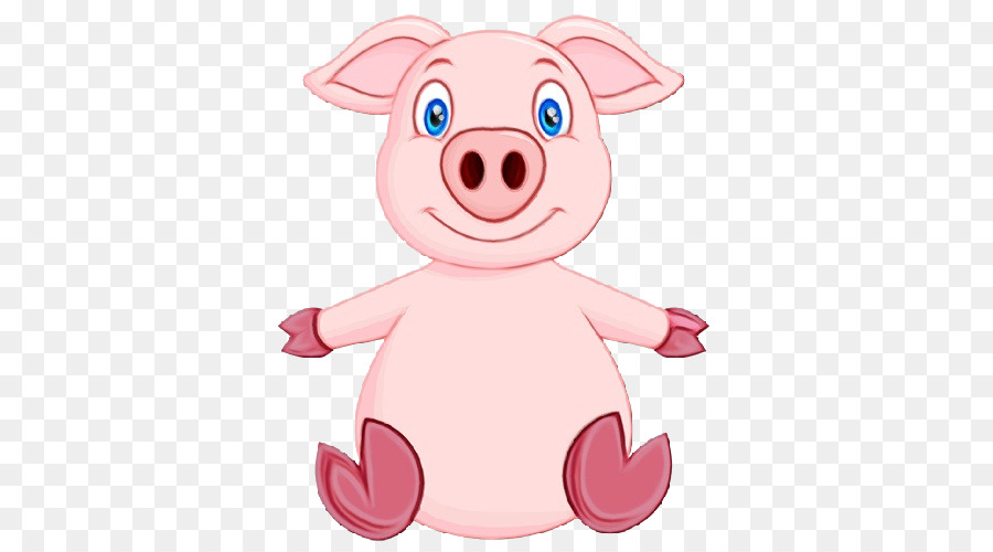 Cochon Jaune Mignon，Animal PNG