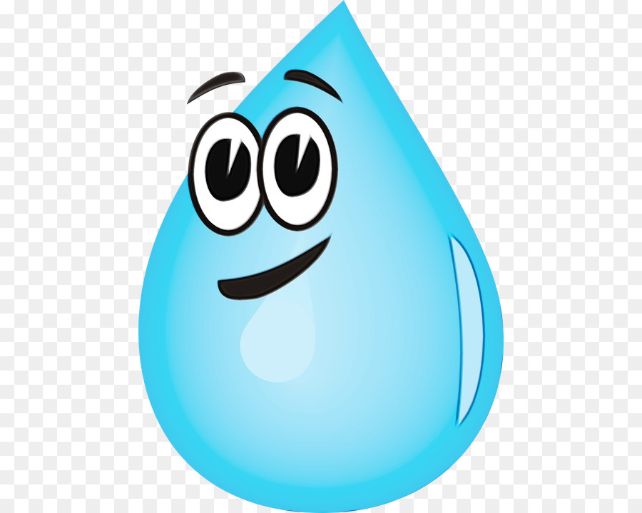 Goutte D'eau Bleue，Dessin Animé PNG