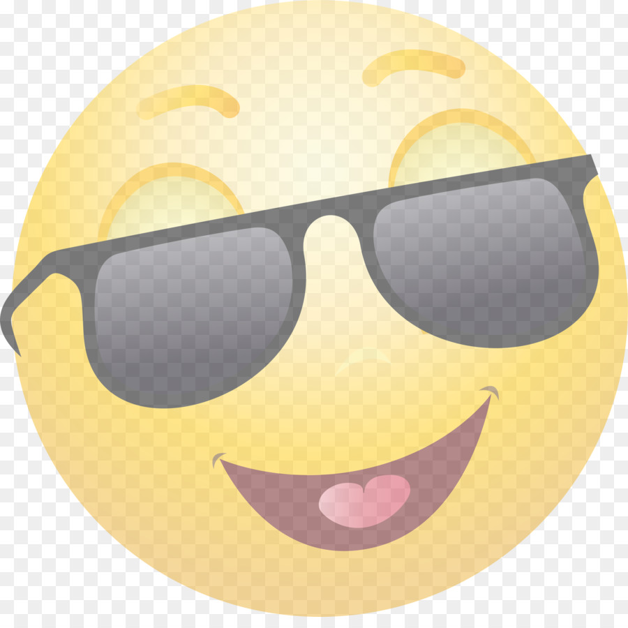 Visage Souriant Avec Des Lunettes De Soleil，Sourire PNG