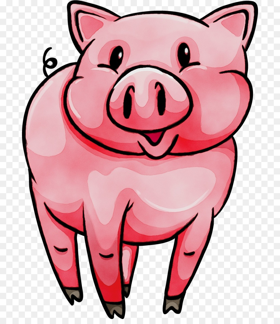 Cochon Mignon，Dessin Animé PNG