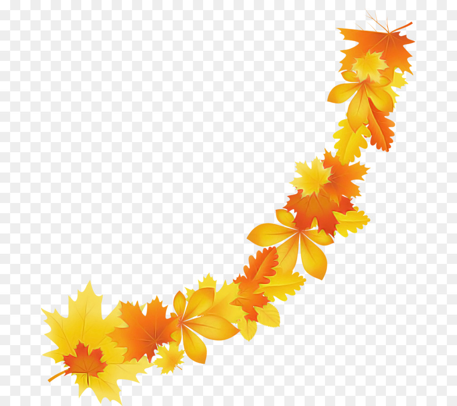 Couronne De Laurier Rouge Et Orange，Automne PNG