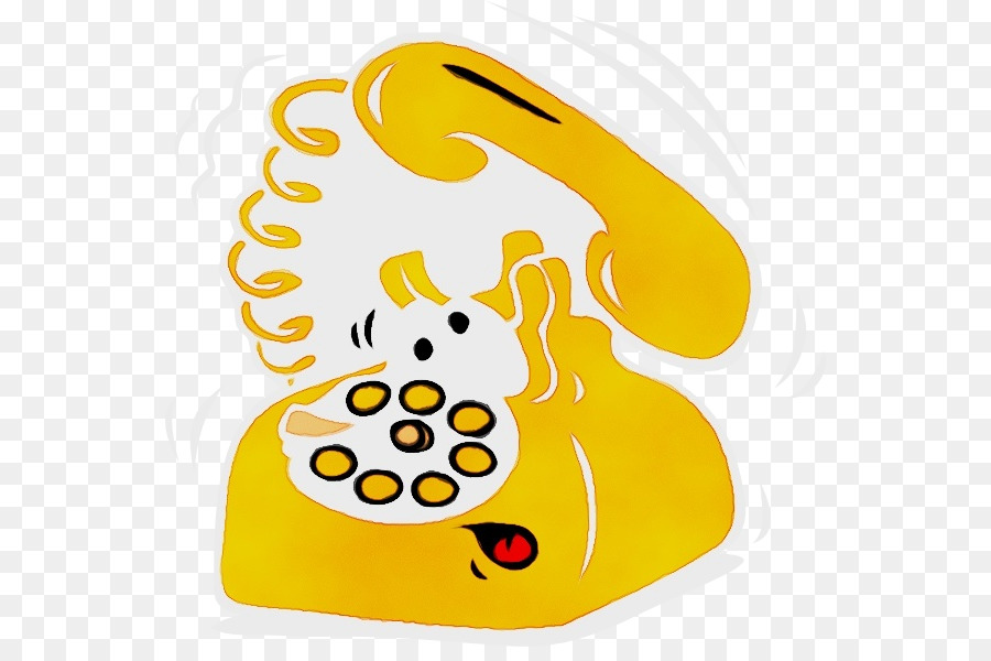 Téléphone De Dessin Animé Jaune，Téléphone PNG