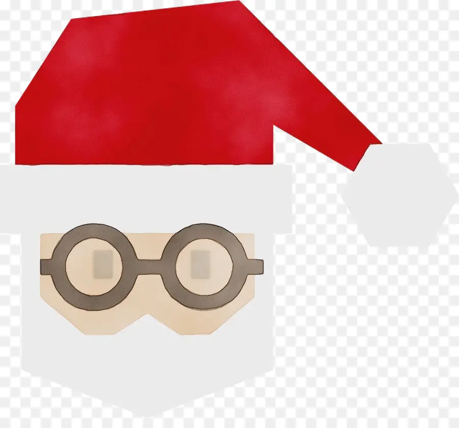 Visage Du Père Noël，Lunettes PNG