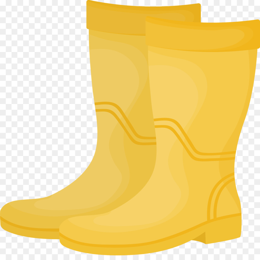 Bottes Jaunes，Pluie PNG