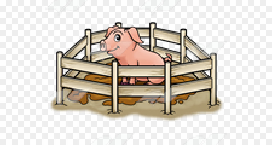 Cochon Dans L'enclos，Stylo PNG