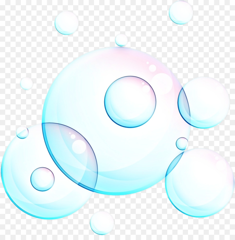 Bulles Bleues，Flottant PNG