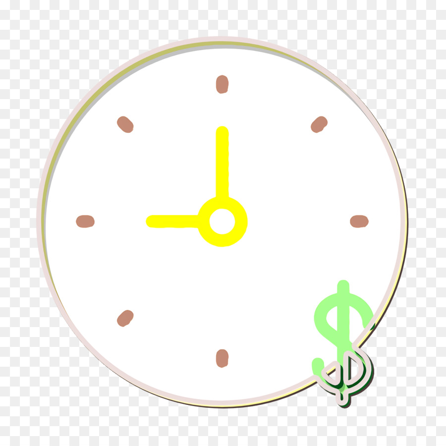 Horloge Avec Signe Dollar，Temps PNG