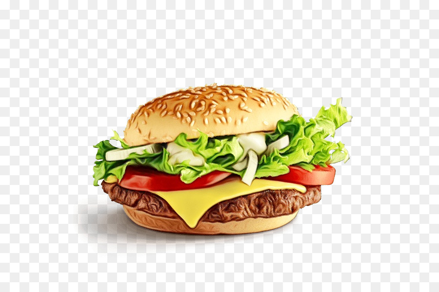 Hamburger Au Poulet，Hamburger PNG