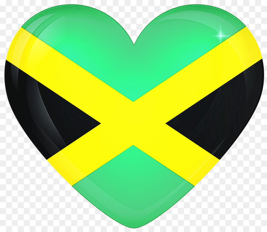 Coeur De Drapeau Jamaïcain，Amour PNG