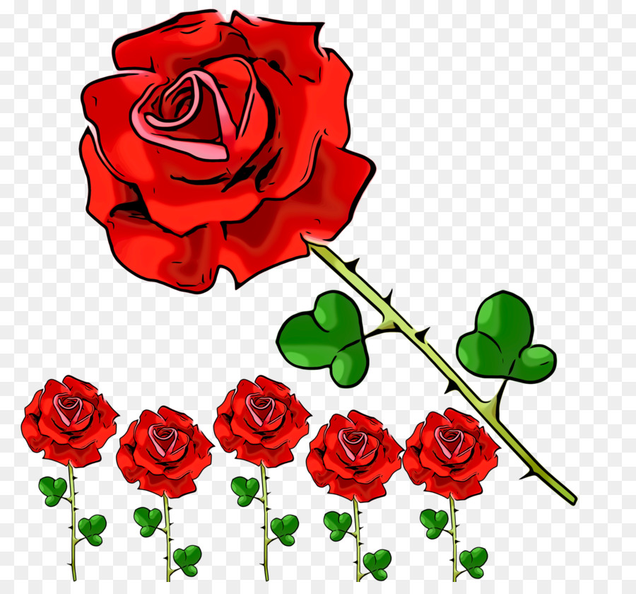 Les Roses De Jardin，Rouge PNG