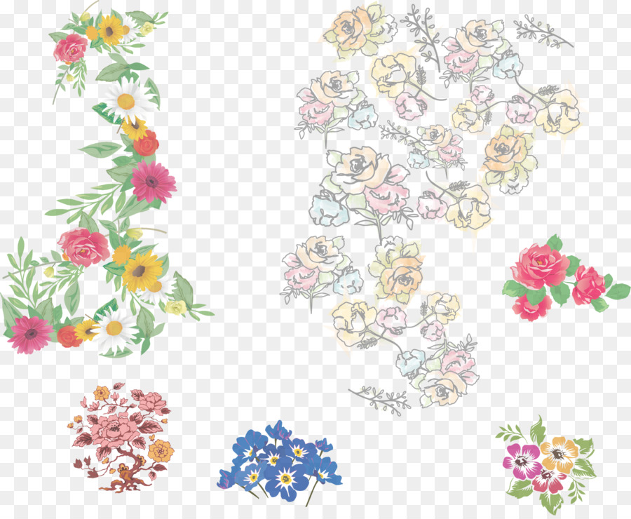 Fleurs，Floral PNG