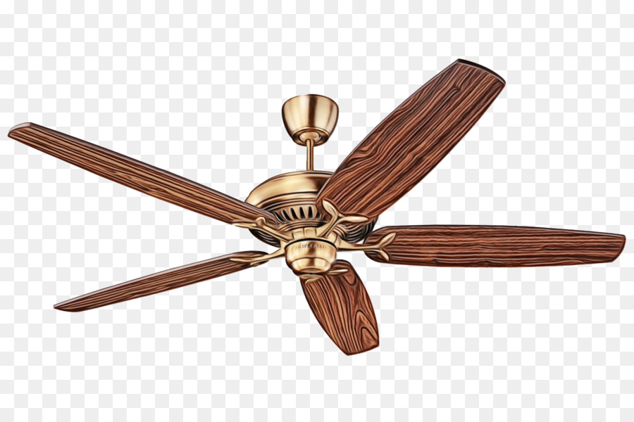 Ventilateur De Plafond，Brun PNG