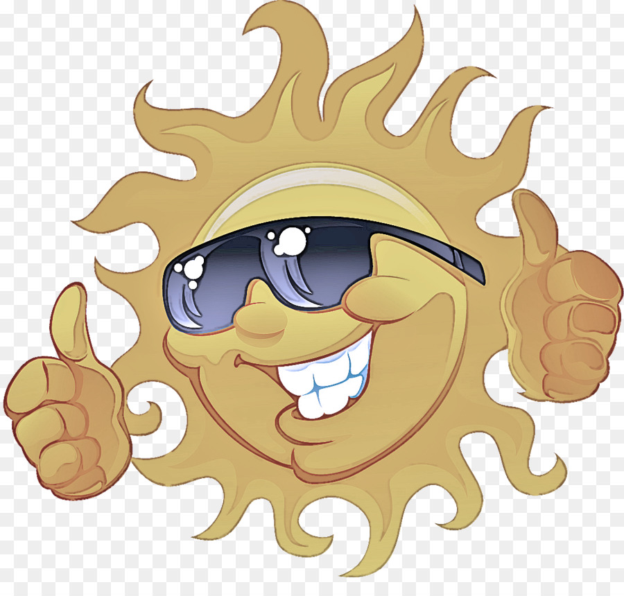 Soleil Avec Des Lunettes De Soleil，Soleil PNG