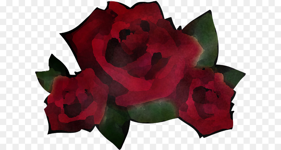Rouge，Roses De Jardin PNG