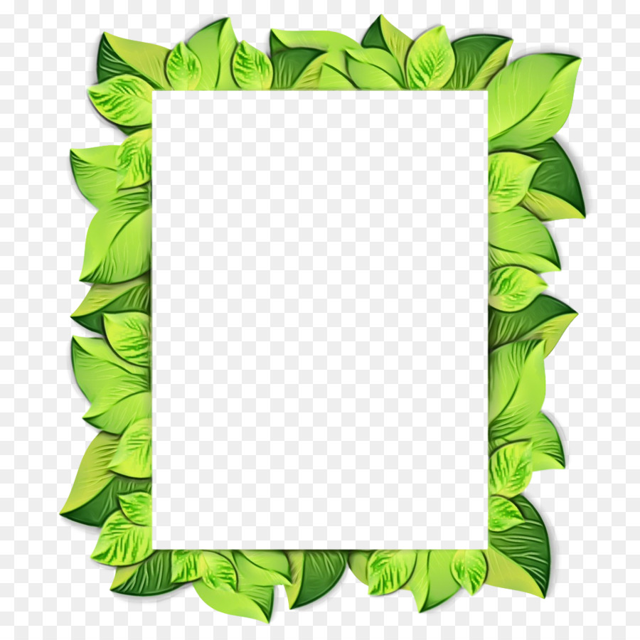 Cadre En Bois，Feuilles PNG