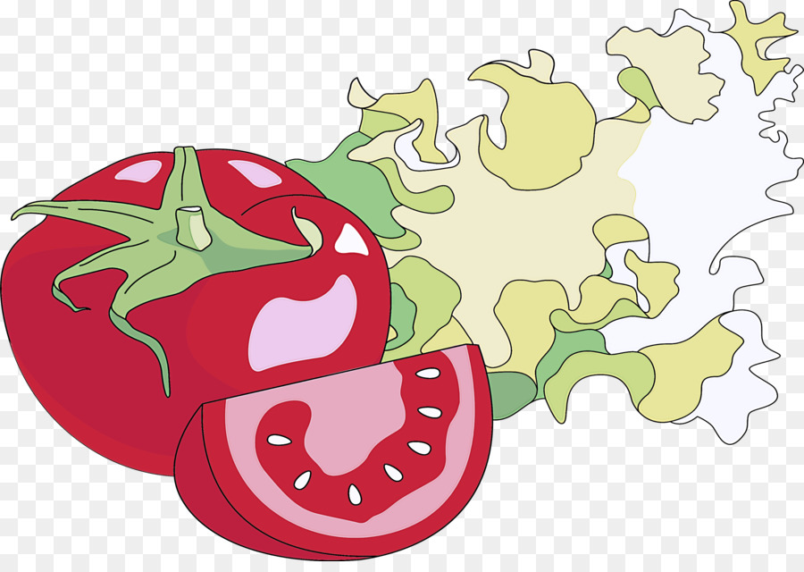 Tomate Et Laitue，Légume PNG