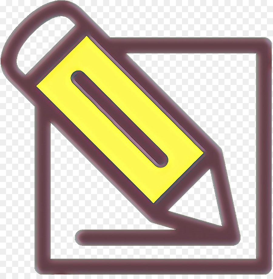 Crayon Jaune Et Papier，En écrivant PNG