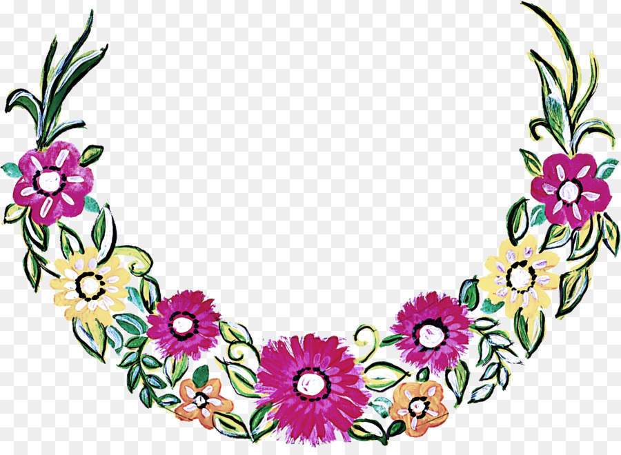 Couronne Florale，Fleurs PNG