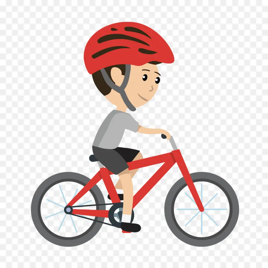 Enfant à Vélo，Casque PNG