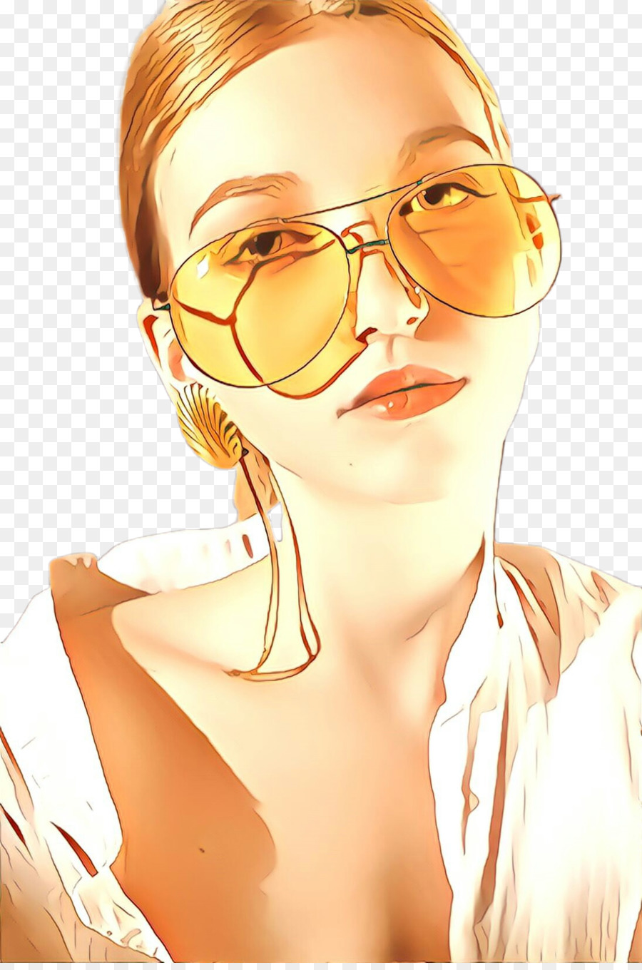 Femme Avec Des Lunettes De Soleil，Lunettes De Soleil PNG