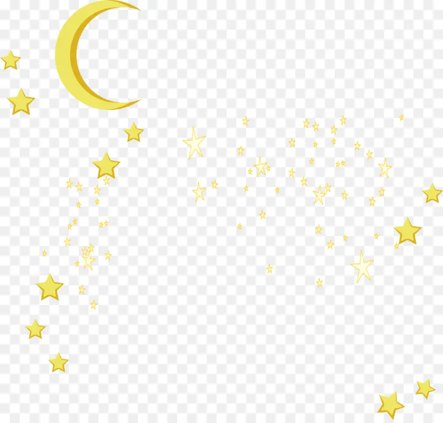 Lune Et étoiles，Cercle PNG