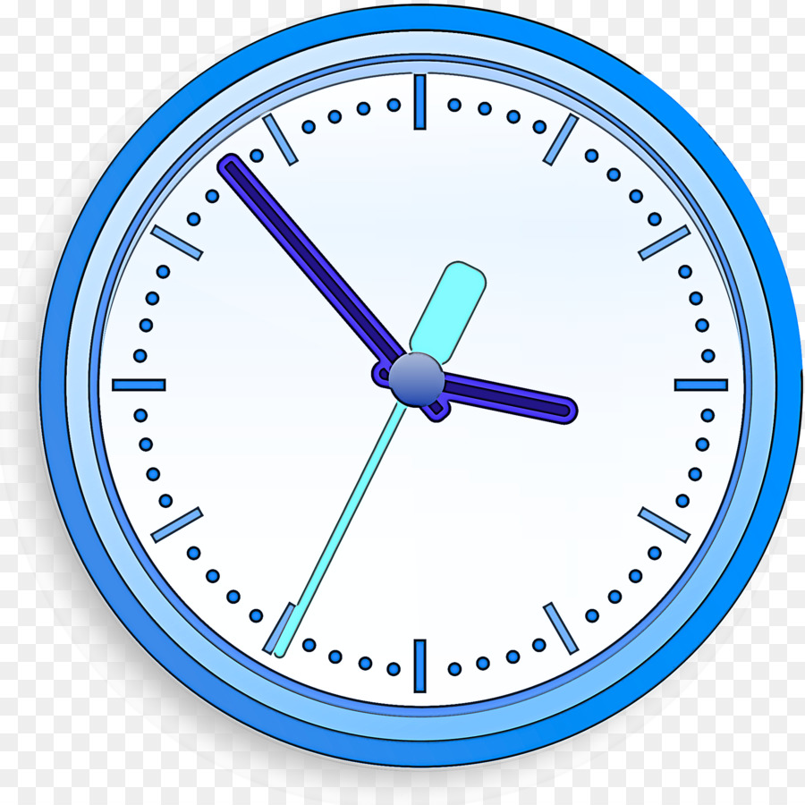 Horloge Bleue，Temps PNG