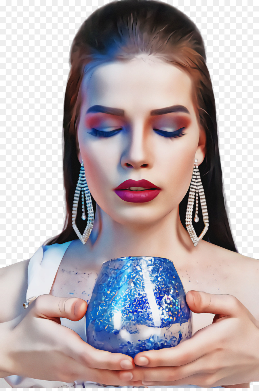 Bleu，Visage PNG