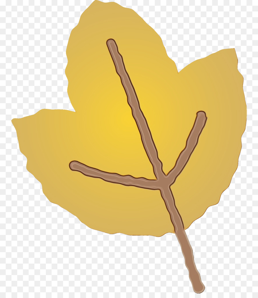 Feuille Jaune，Bifurquer PNG