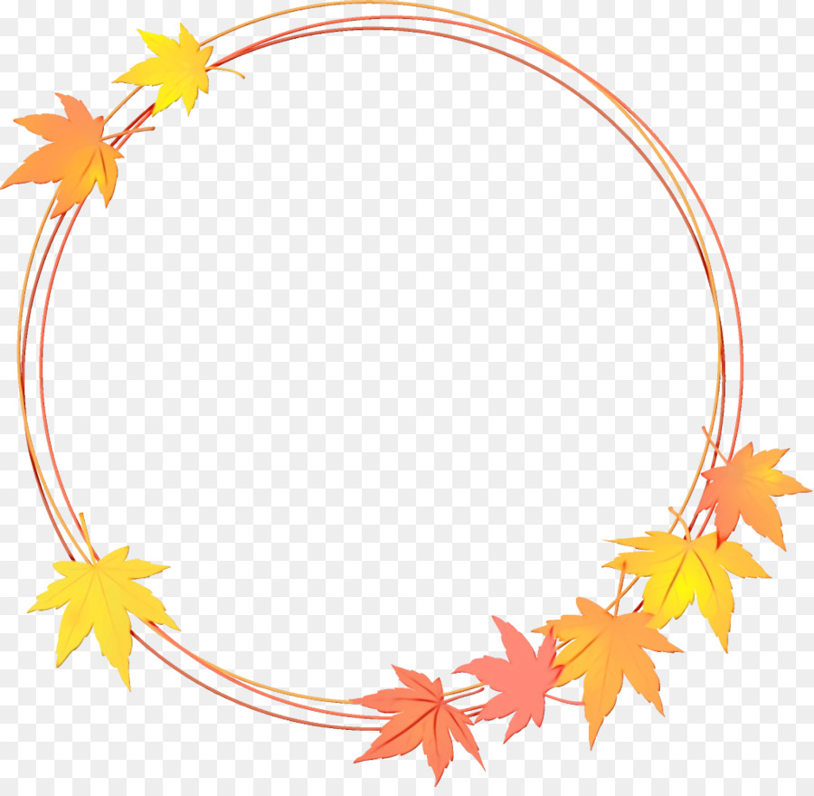 Feuilles D'automne，Cercle PNG