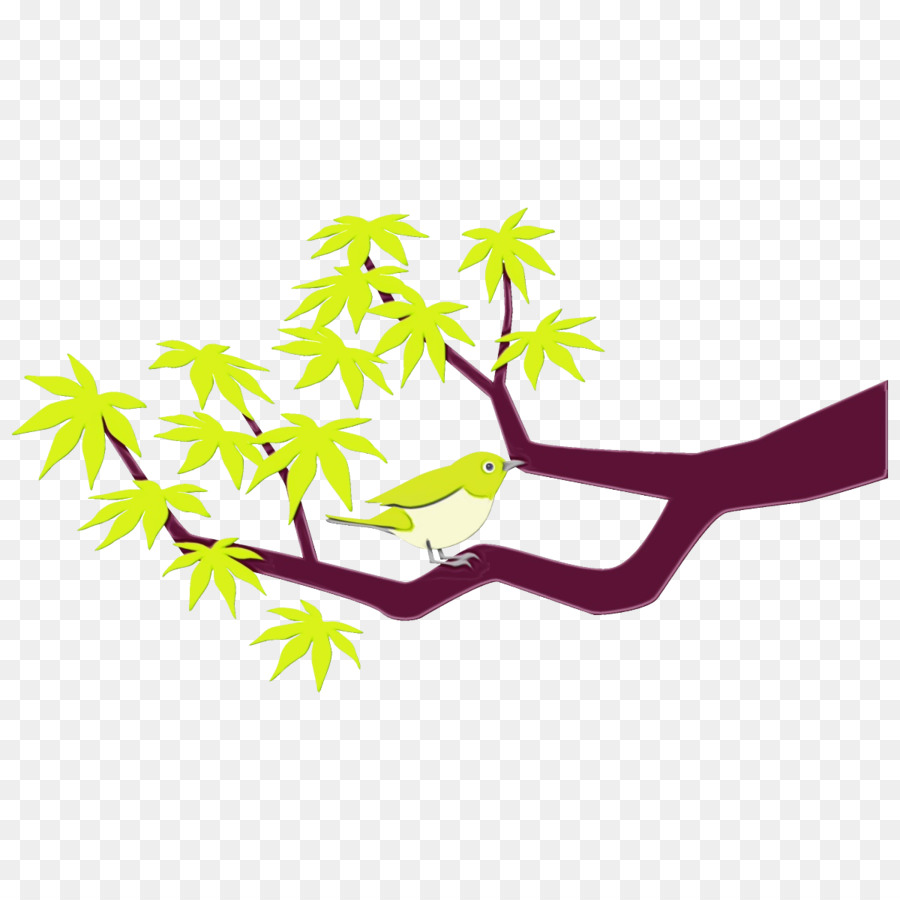 Feuilles Vertes，Bifurquer PNG