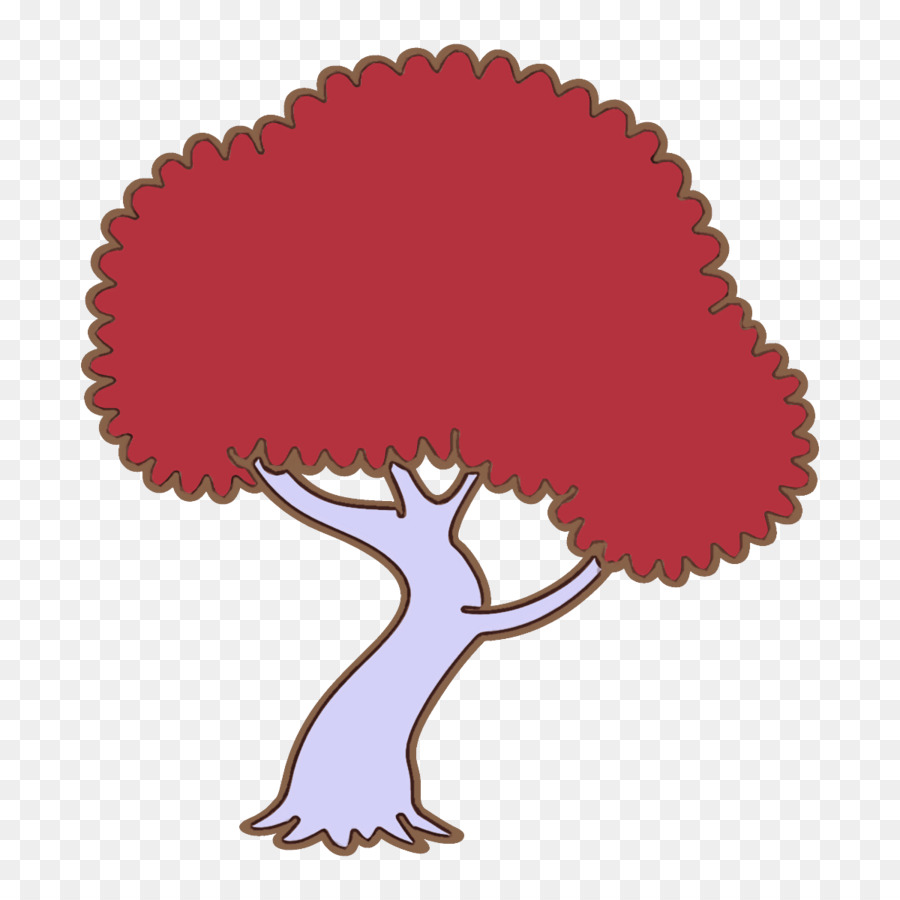 Arbre，Rouge PNG