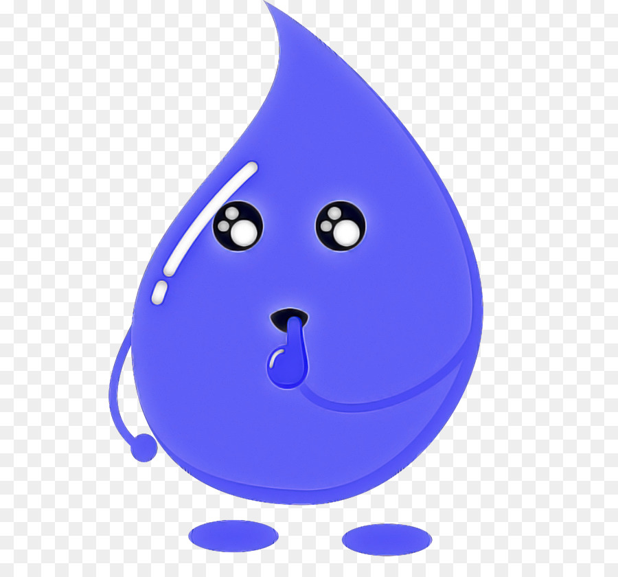 Goutte D'eau Bleue，Mignon PNG