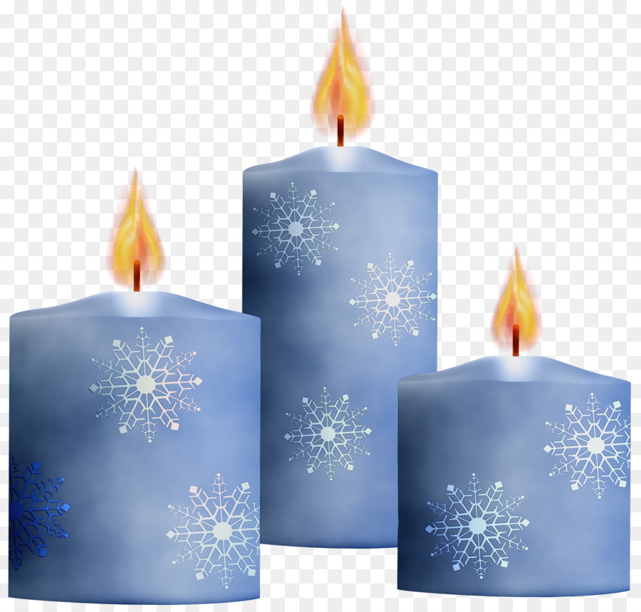 Bougies Bleues，Flamme PNG